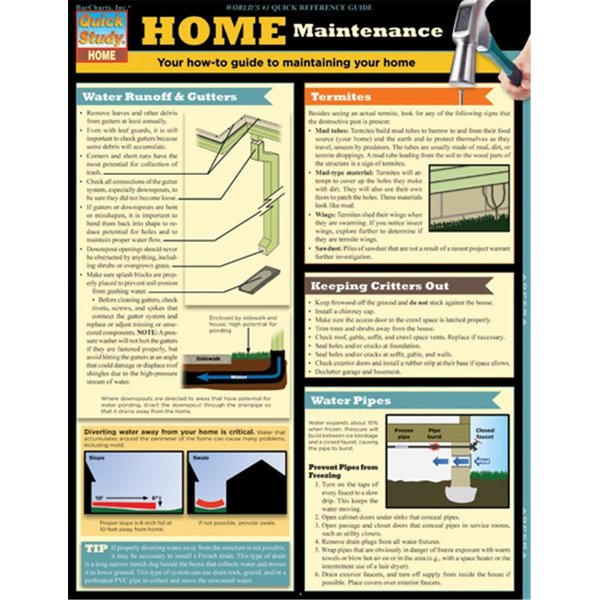 Barcharts Home Maintenance Quickstudy Easel 9781423218203